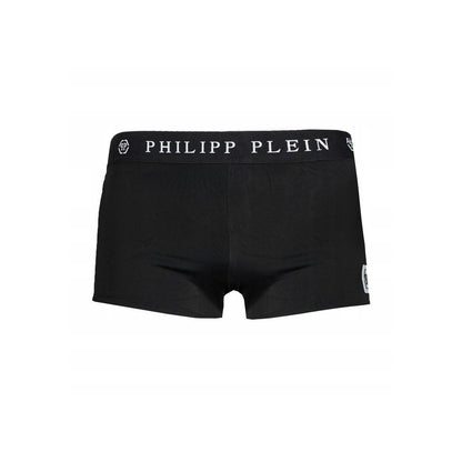 Philipp Plein Black Polyamide Men's Swimwear