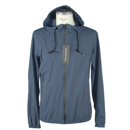 Emilio Romanelli Blue Synthetic Men Jacket