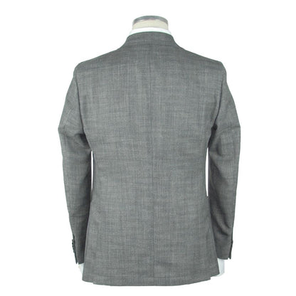 Emilio Romanelli Gray Wool Men's Blazer