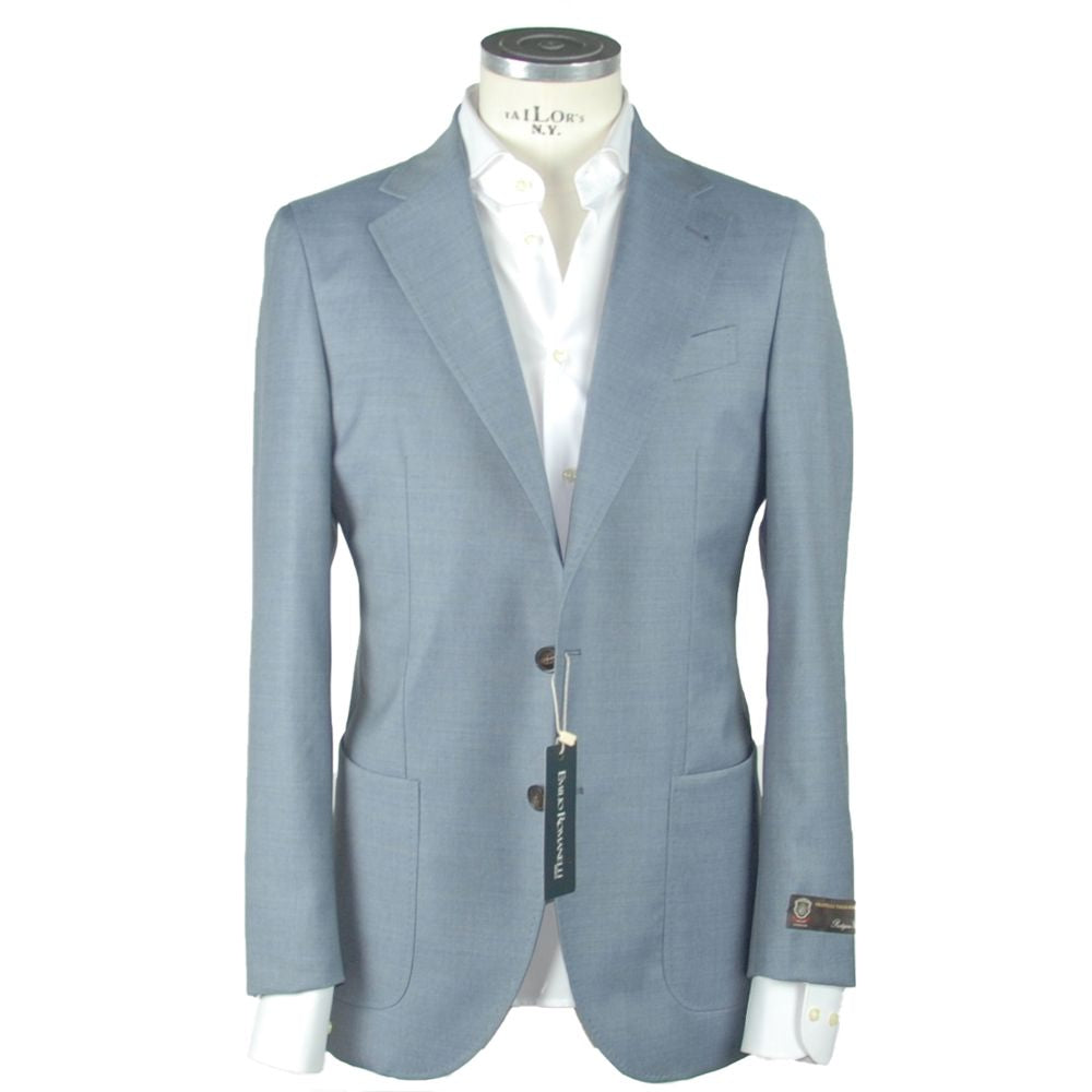 Emilio Romanelli Blue Wool Men's Blazer