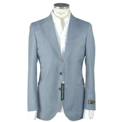 Emilio Romanelli Blue Wool Men's Blazer