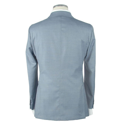 Emilio Romanelli Blue Wool Men's Blazer