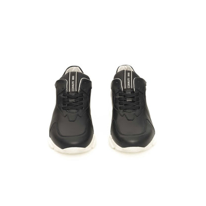 Blue Cowhide Men Sneaker