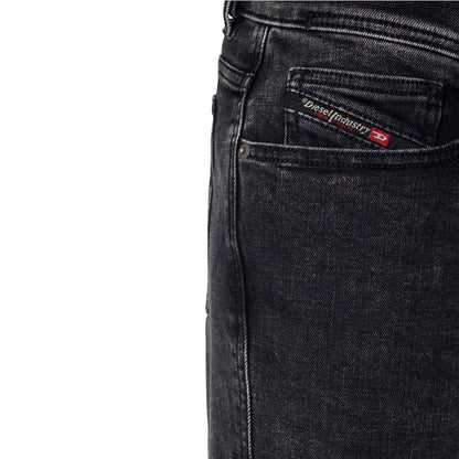 Diesel Black Cotton Men Jean