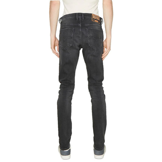 Diesel Black Cotton Men Jeans
