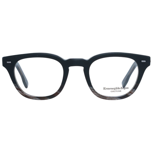 Ermenegildo Zegna Black Plastic Glasses (Frames)