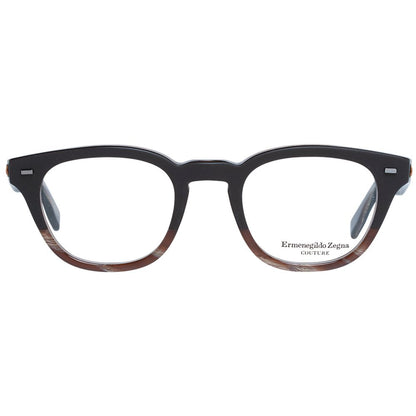 Ermenegildo Zegna Brown Plastic Glasses (Frames)