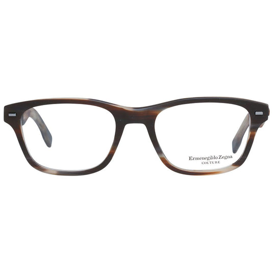 Ermenegildo Zegna Brown Plastic Glasses (Frames)