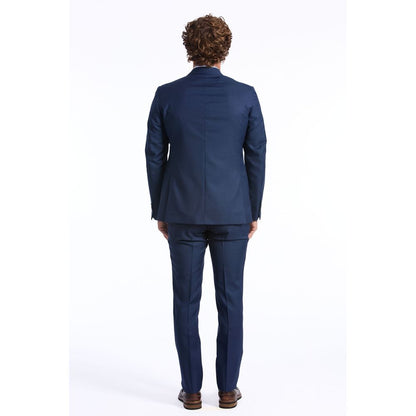 Baldinini Trend Blue Wool Men Blazer