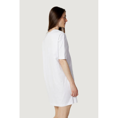 Love Moschino White Cotton Short Dress