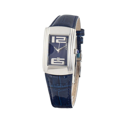 Chronotech Blue Leather Dress Watch