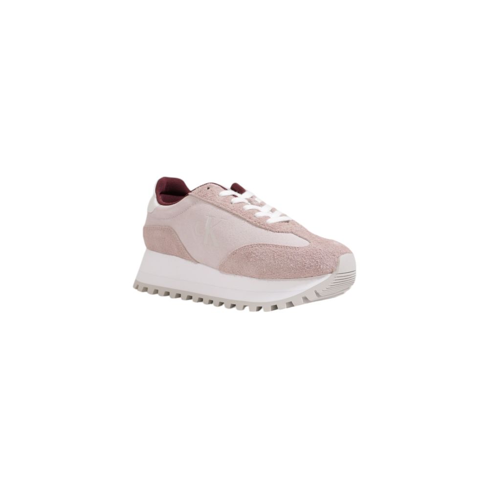 Calvin Klein Jeans Purple Leather Low Top Sneakers