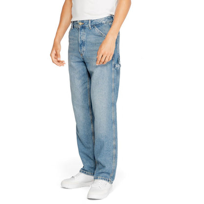 Jack Jones Blue Cotton Relaxed Fit Jeans