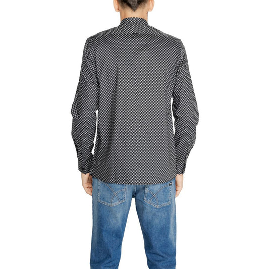 Antony Morato Gray Cotton Pattern Shirt