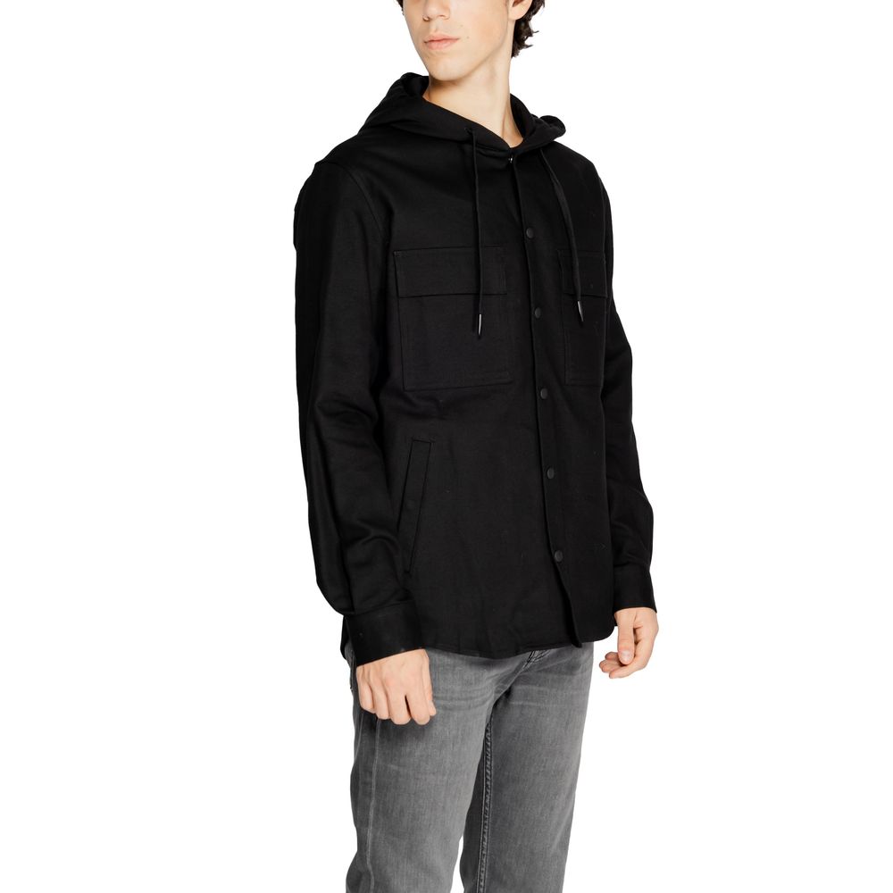 Antony Morato Black Cotton Shell Jacket