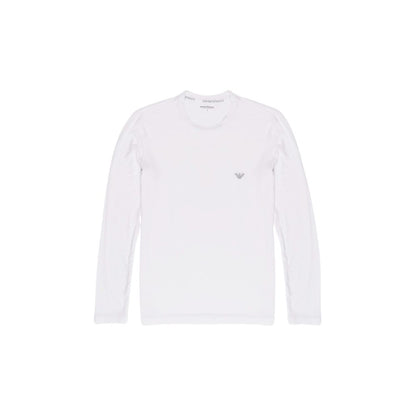 Emporio Armani Underwear White Modal Long Sleeve T-Shirt