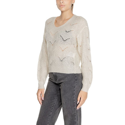 Jacqueline De Yong Cream Marabou Sweatshirt