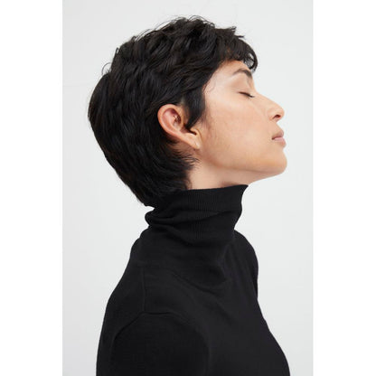 ICHI Black Viscose Turtleneck