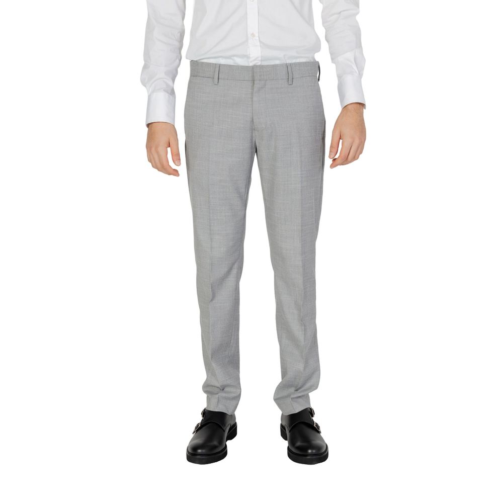 Antony Morato Gray Polyester Dress Pants