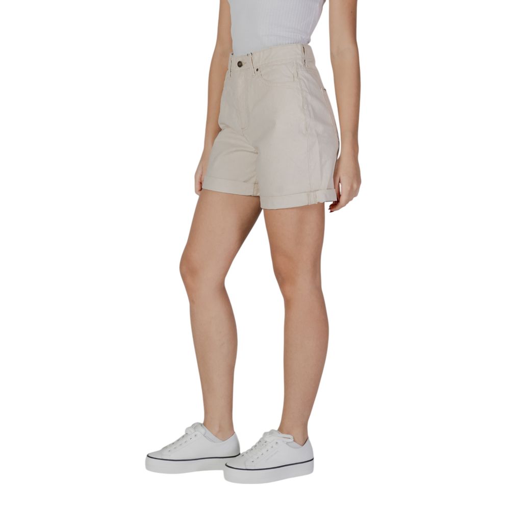 B.Young Beige Cotton Shorts