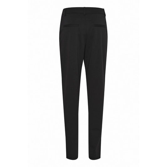 ICHI Black Recycled Polyester Dress Pants