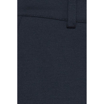 ICHI Blue Recycled Polyester Dress Pants