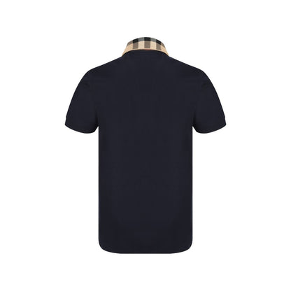 Burberry Blue Cotton Polo Shirt