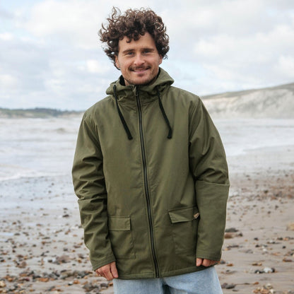Men's Nautical Lined Raincoat    Colour  Rust
