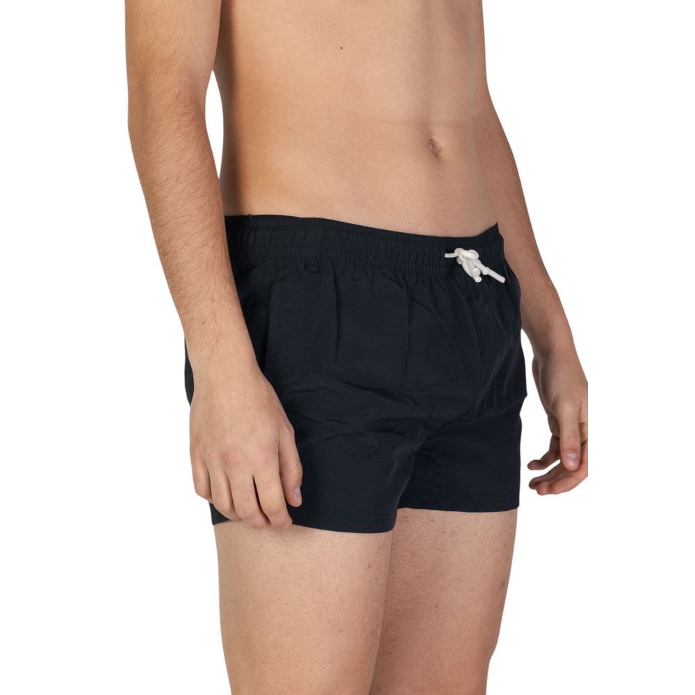Hamaki-Ho Black Polyester Swim Shorts