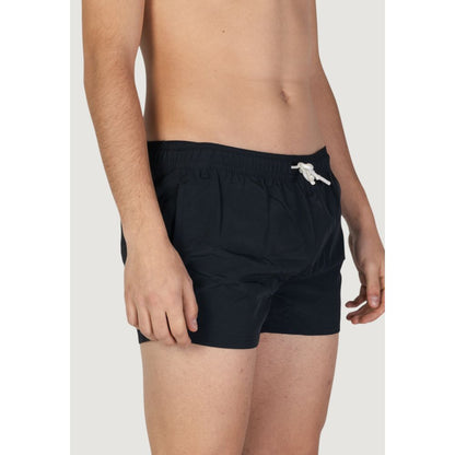 Hamaki-Ho Black Polyester Swim Shorts