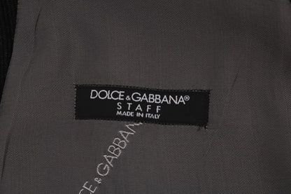 Dolce & Gabbana Black STAFF Cotton Rayon Vest