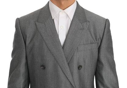 Dolce & Gabbana Black Stretch Crystal Bee Slim Fit Suit