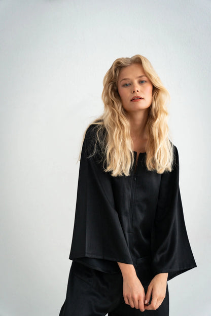 Silk Jumpsuit (Copy) BLACK