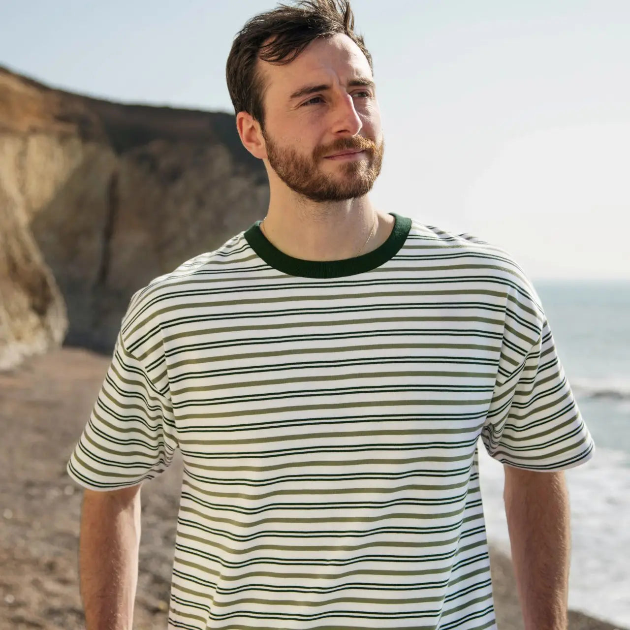 Men's Striped Oversized T-Shirt