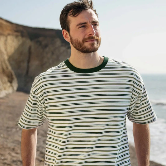 Men's Striped Oversized T-Shirt