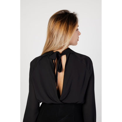 Sandro Ferrone Black Polyester Blouse