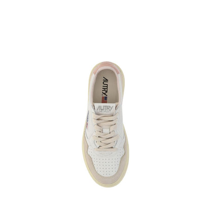 Autry White Leather Low Top Sneakers