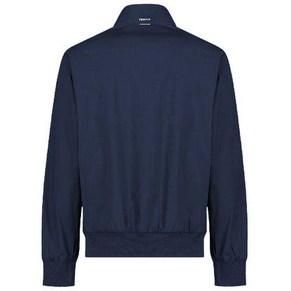 People Of Shibuya Blue Cotton Men's Bomber Jacket