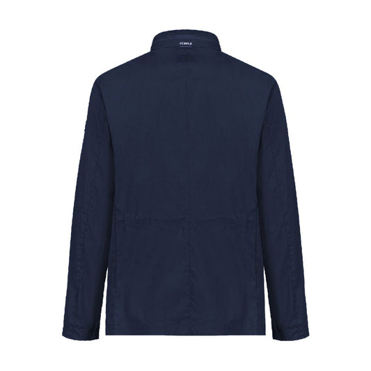 People Of Shibuya Blue Cotton Men's Jacket