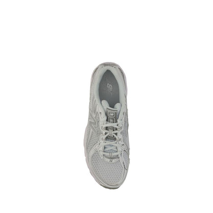 New Balance White Polyurethane Athletic Sneakers