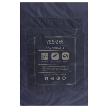 Yes Zee Blue Nylon Sleveless Jacket