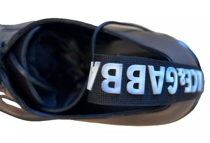 Dolce & Gabbana Black Leather Derby Dress Shoes