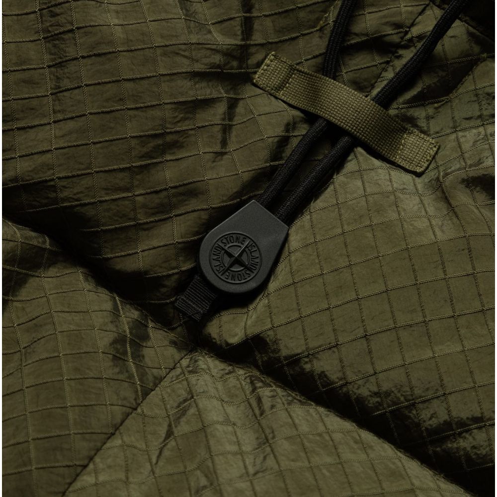 Stone Island Green Nylon Men Parka