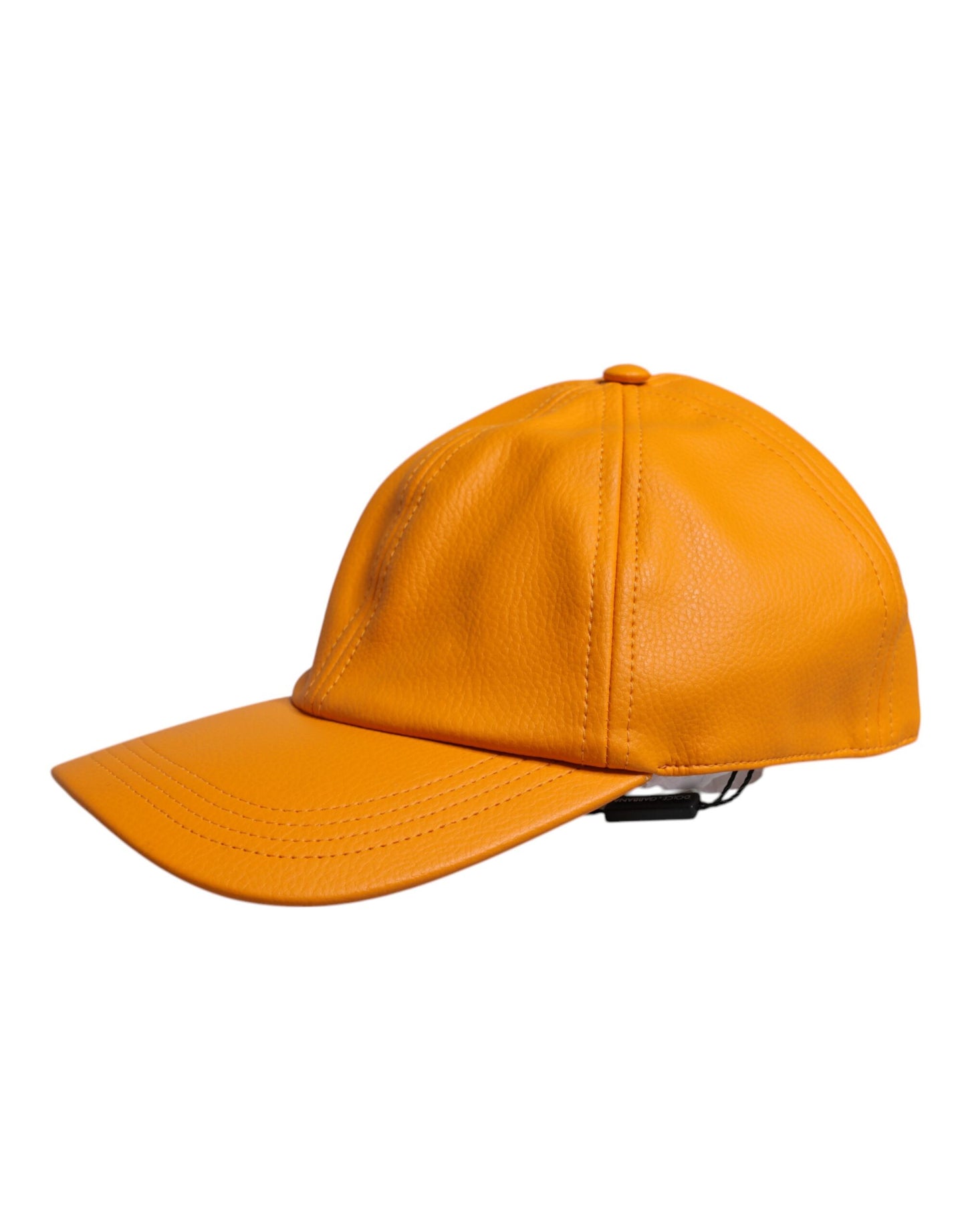 Dolce & Gabbana Orange Cotton 6 Panels Baseball Cap