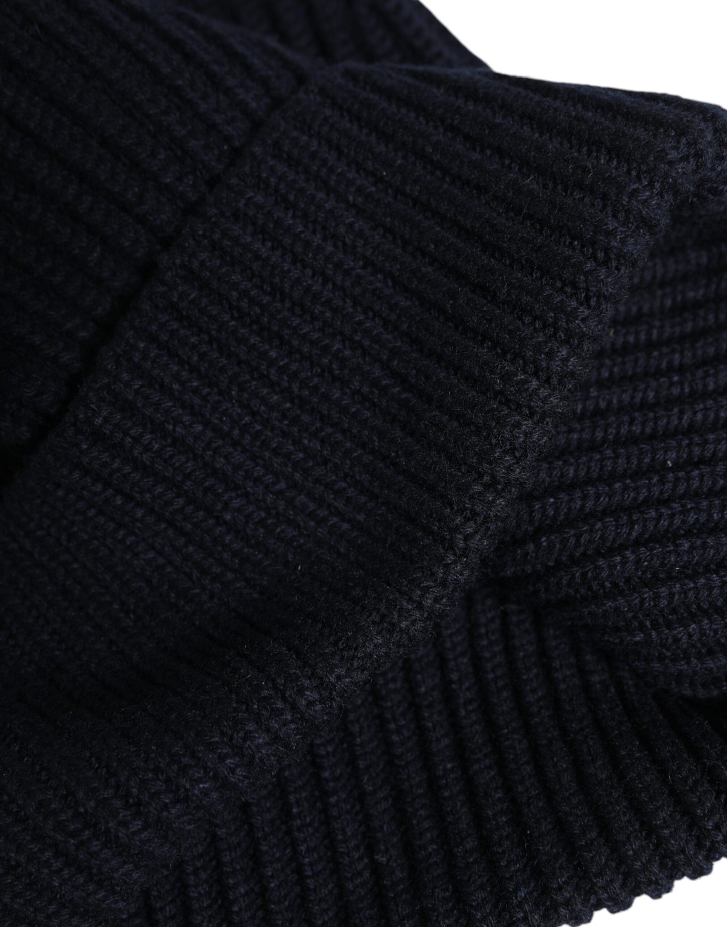 Dolce & Gabbana Black Cashmere Knitted Winter Beanie Hat