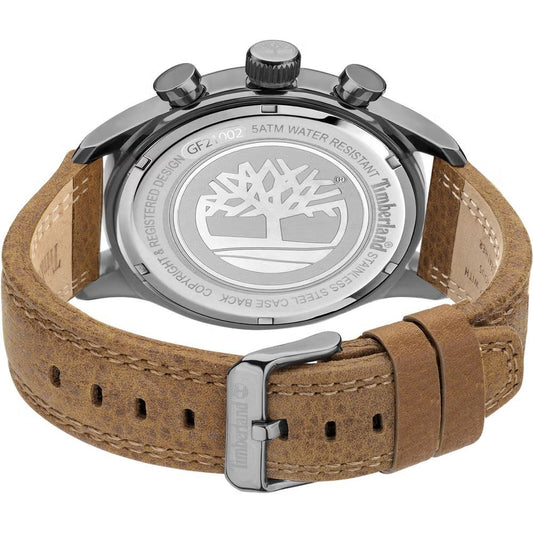 Timberland Brown Leather Dress Watch