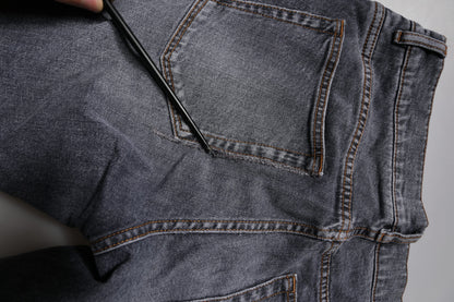 Dolce & Gabbana Dark Gray Cotton Stretch Skinny Denim Jeans