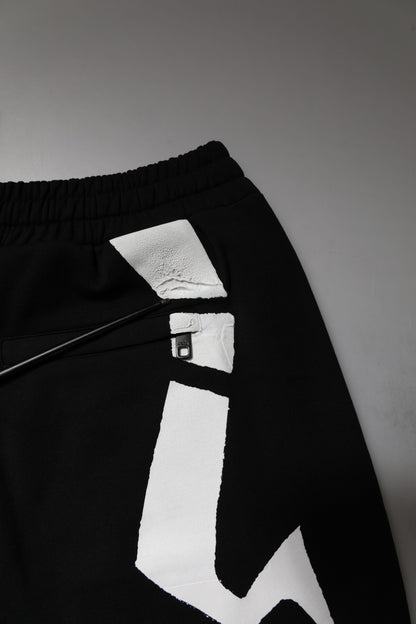 Dolce & Gabbana Black Logo Cotton Jogger Sweatpants Pants