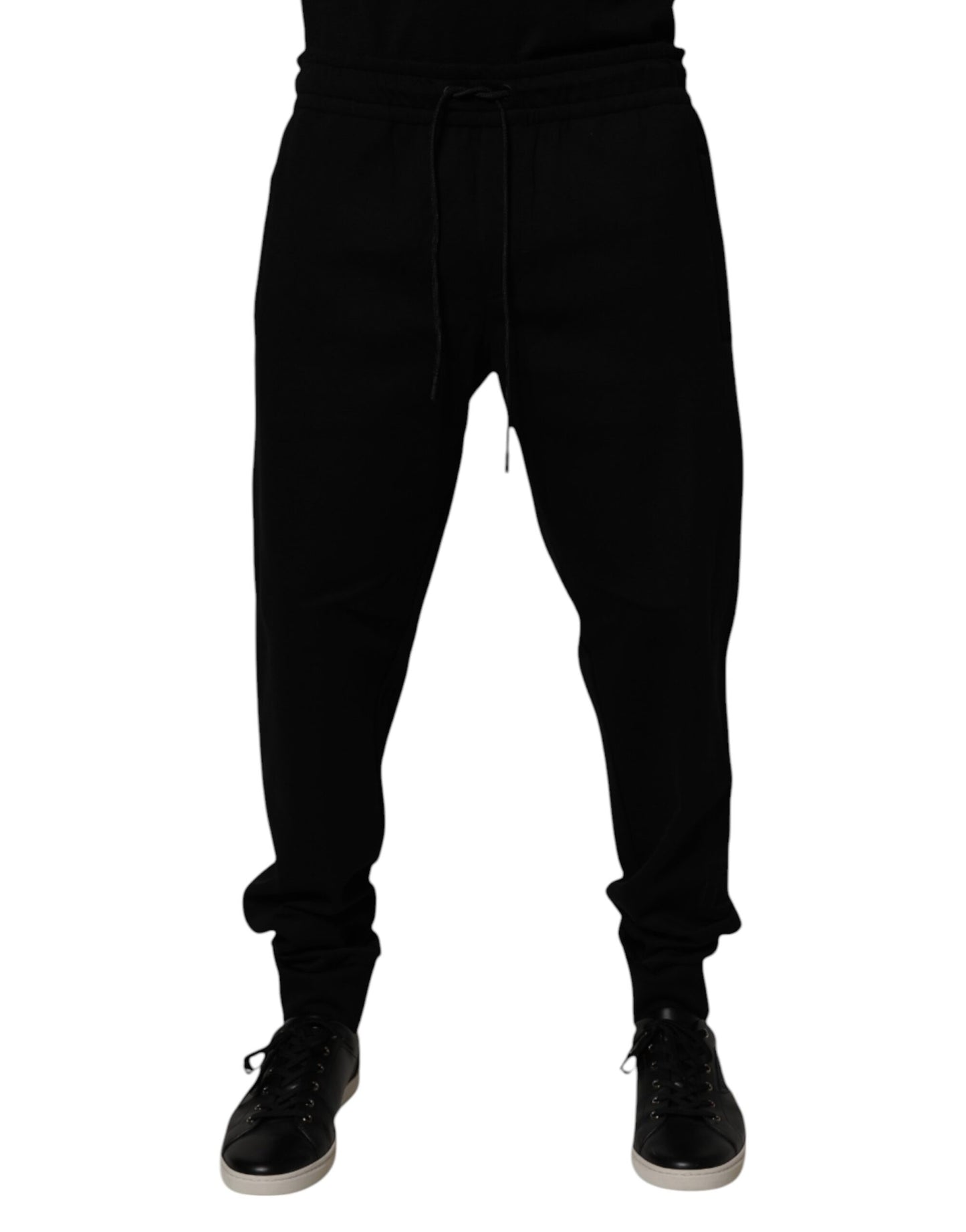 Dolce & Gabbana Black Cotton Blend Jogger Sweatpants Pants