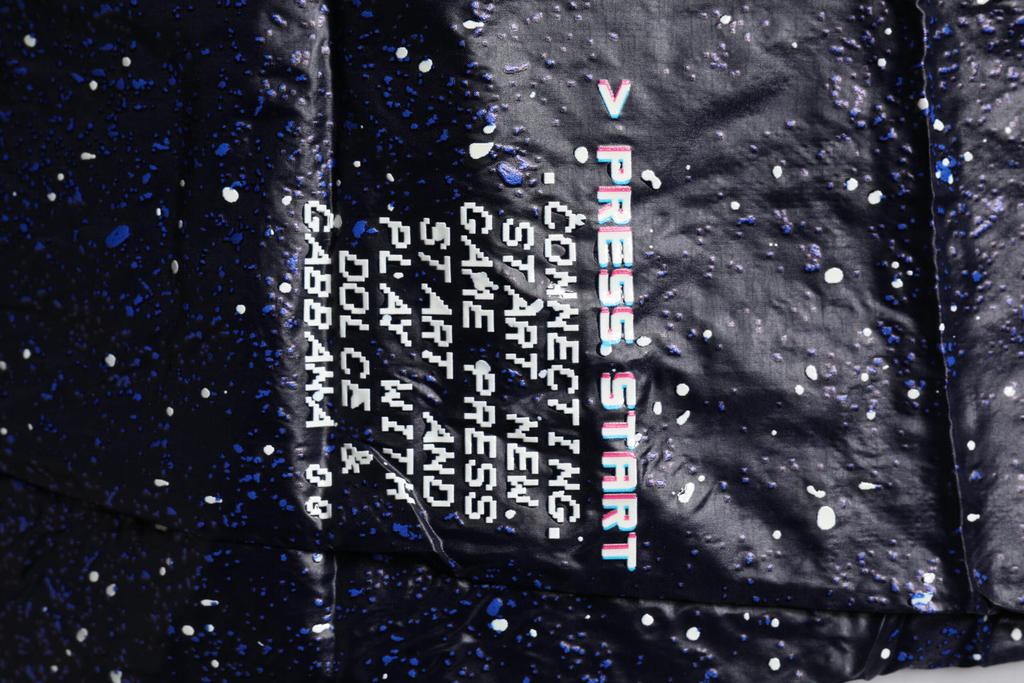 Dolce & Gabbana Dark Blue DG Game Print Cotton Jogger Pants